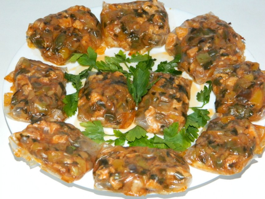 Пирог с капустой и печенью