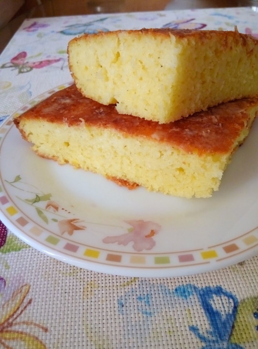 Манник с вишней на кефире