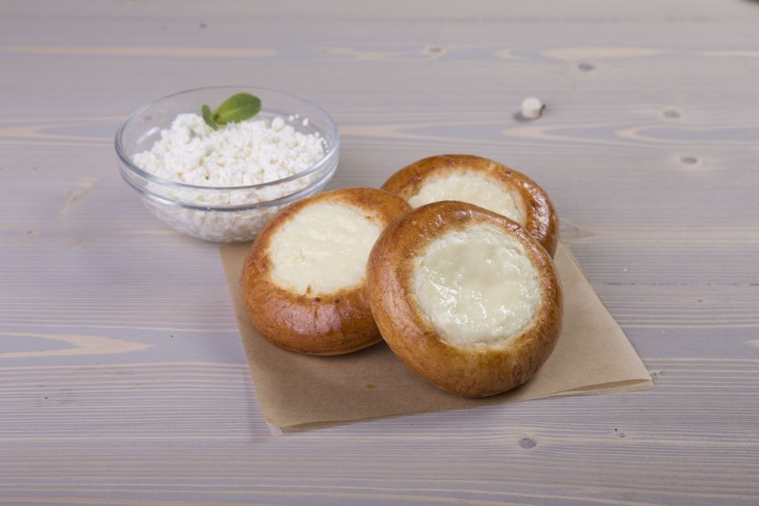 Творожные ватрушки с яблоками