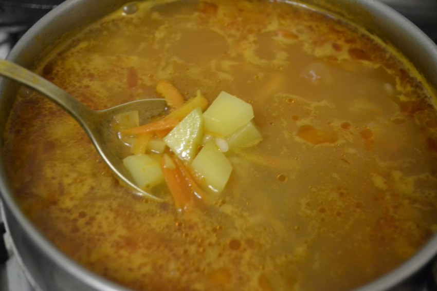 Рассольник с пшеной крупой