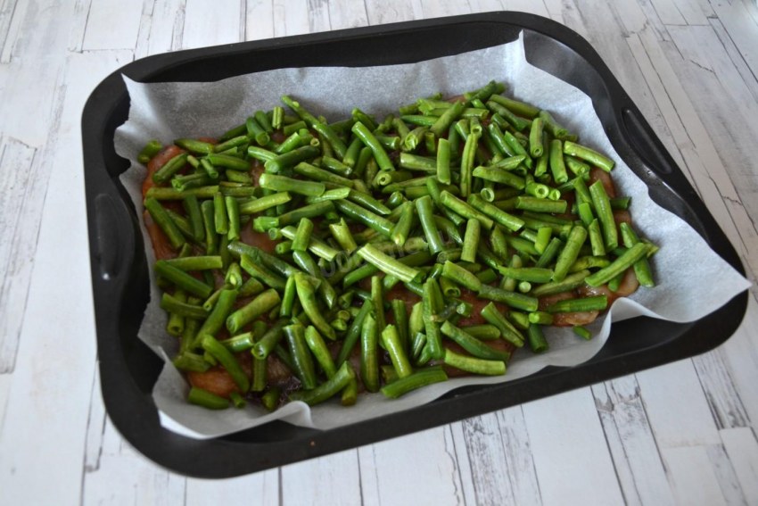 Филе со стручковой фасолью