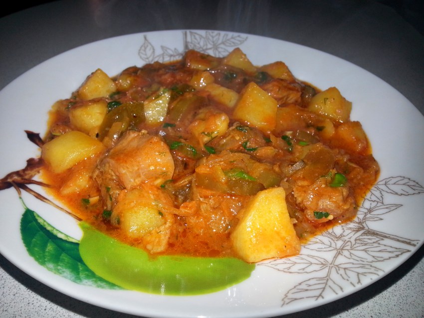 АЗУ С картофелем и солеными огурцами