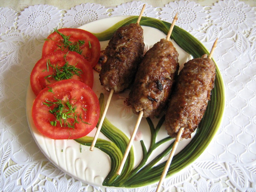Люля кебаб на гриле