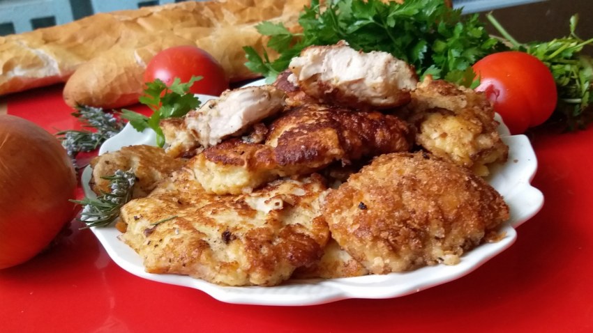 Куриные отбивные с сыром