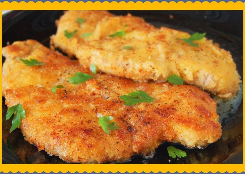 Куриное филе в сырной корочке