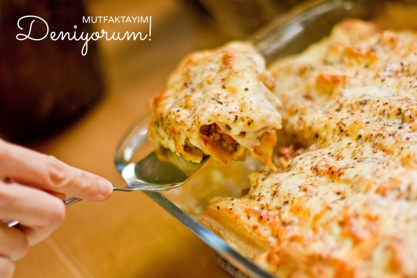 Каннеллони с цукини и креветками