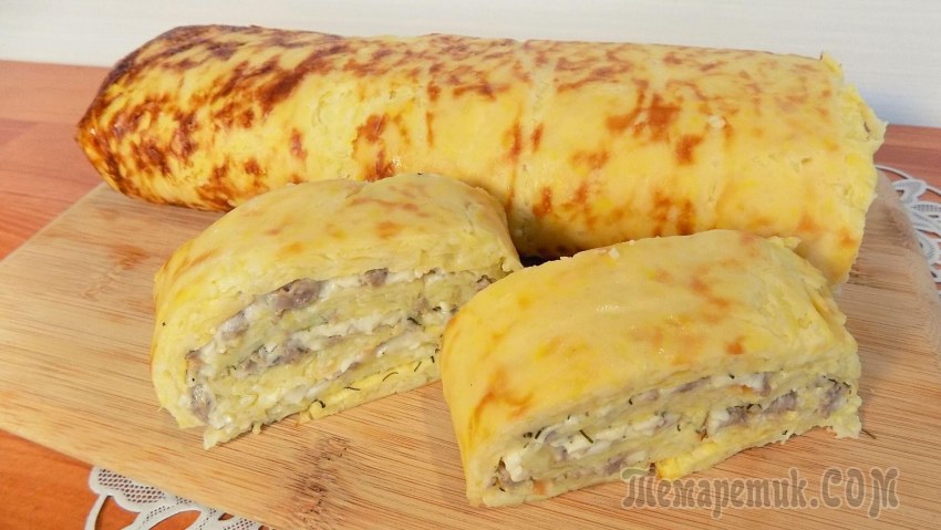 Рулетики из цукини с курицей