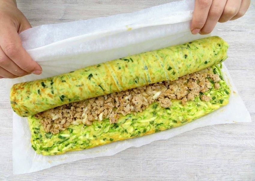 Рулет из кабачков