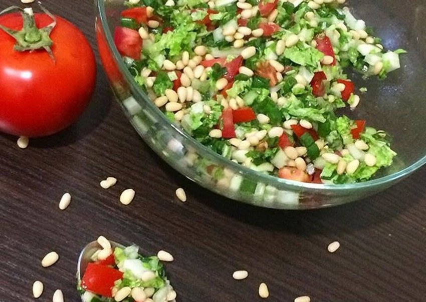 Салат с кедровыми орехами