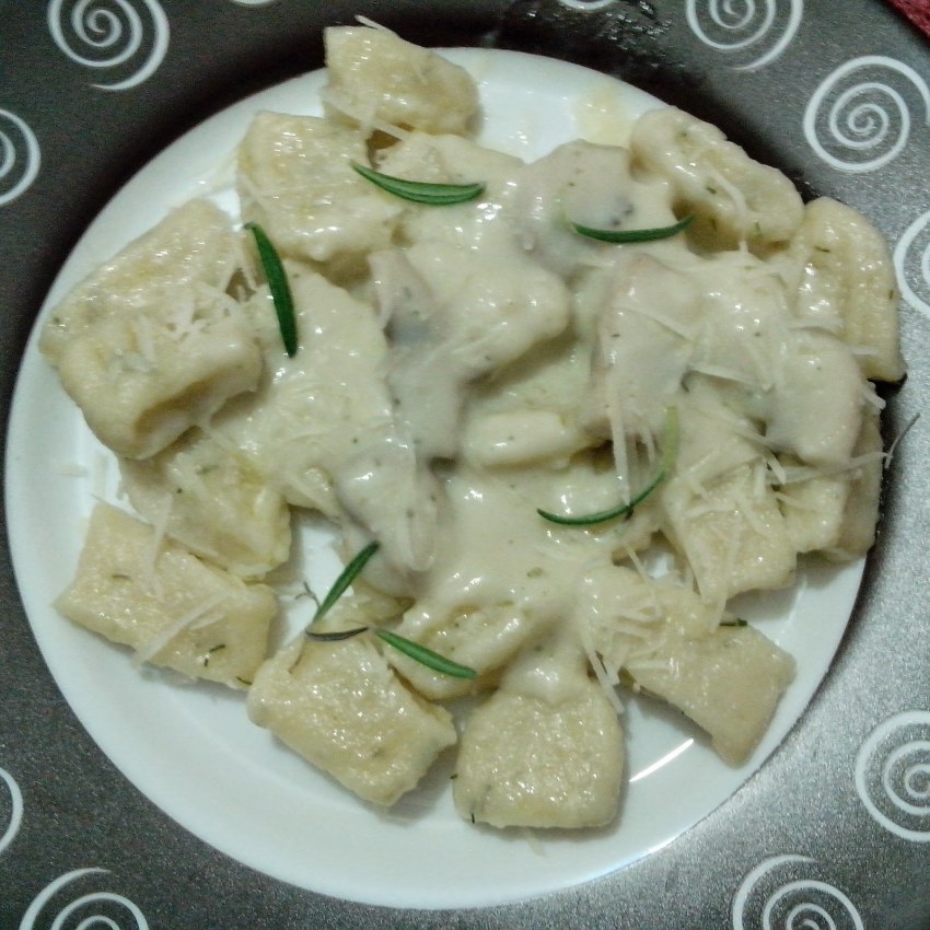 Галушки с молоком