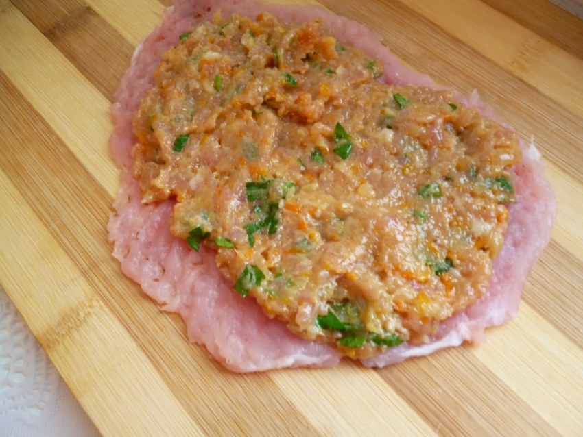Крученики фарша