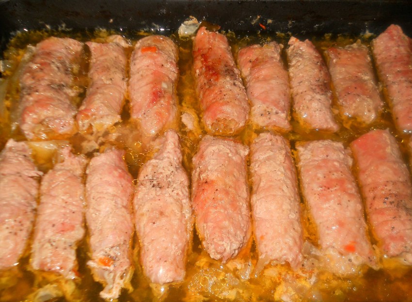 Пальчики мясные с начинкой