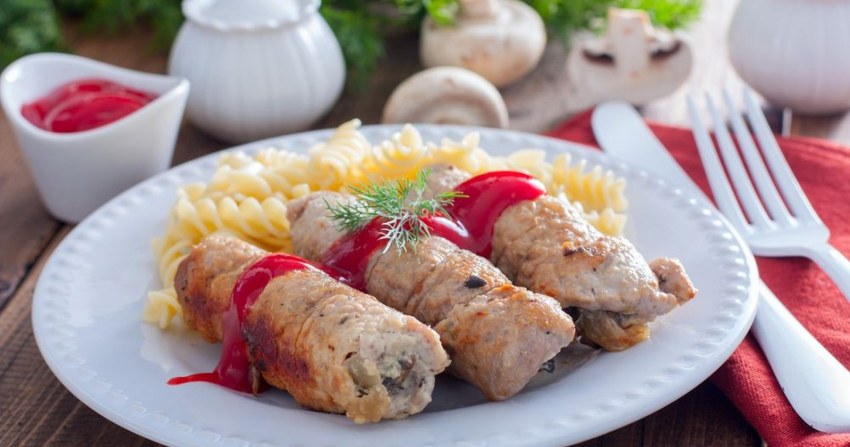 Мясные пальчики, крученики