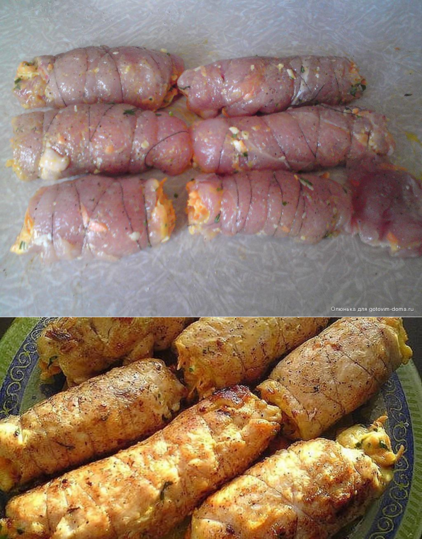 Куриные рулетики "Боярские"