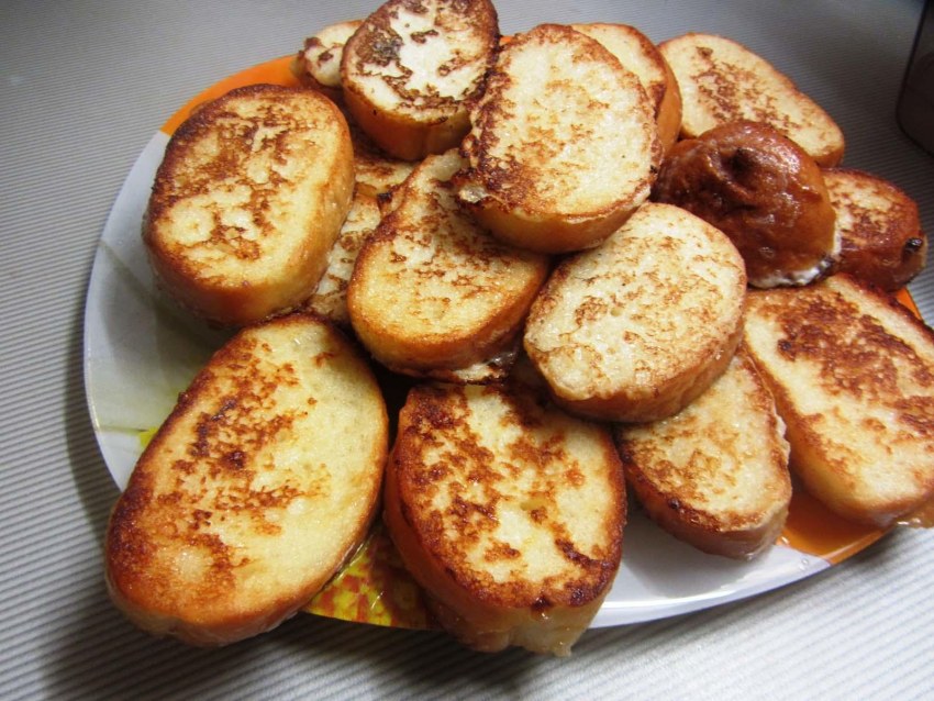 Гренки из белого хлеба