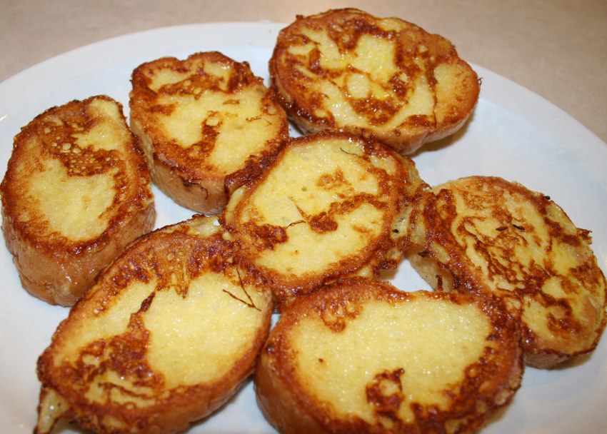 Сладкие гренки из батона