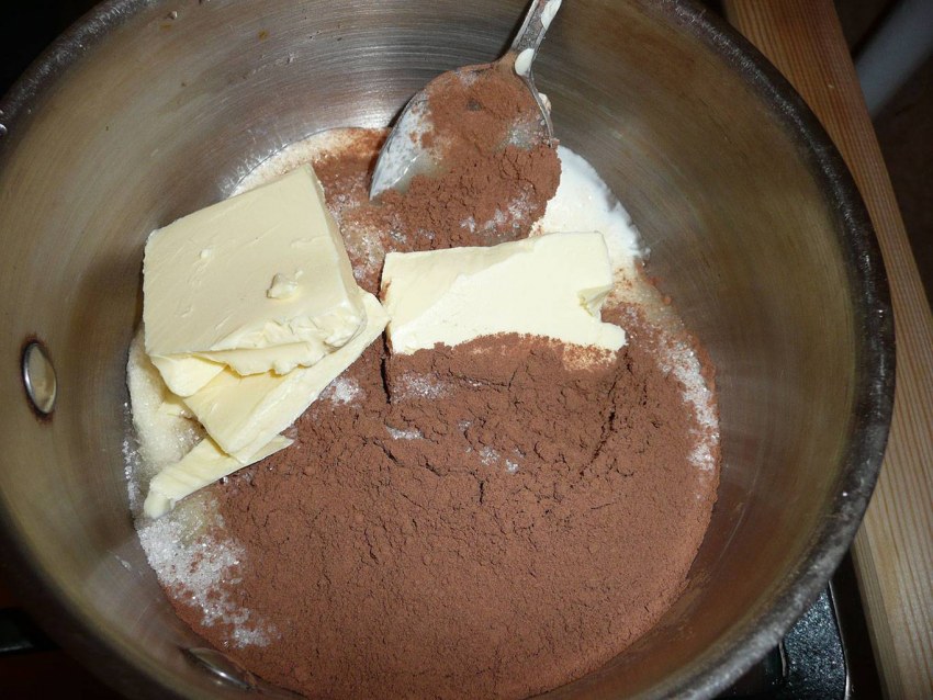 Глазурь из какао и молока
