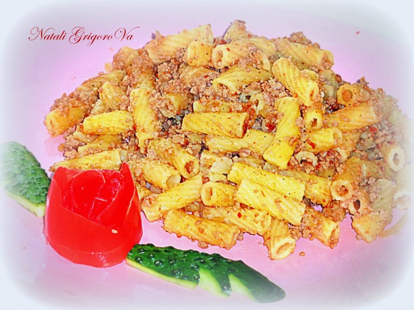 Блюда из жареной вермишели с мясом