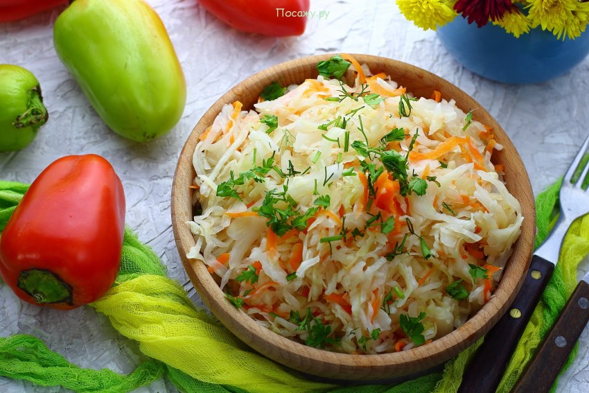 Капуста белокочанная квашеная
