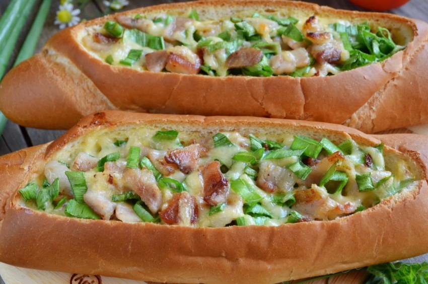 Лодочки с беконом