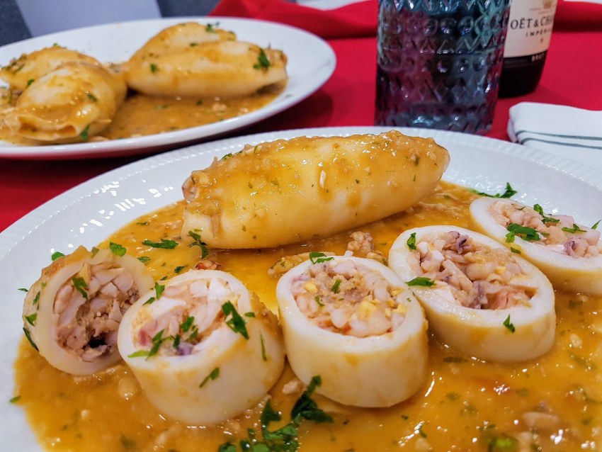 Рыба по итальянски с кальмаром фото