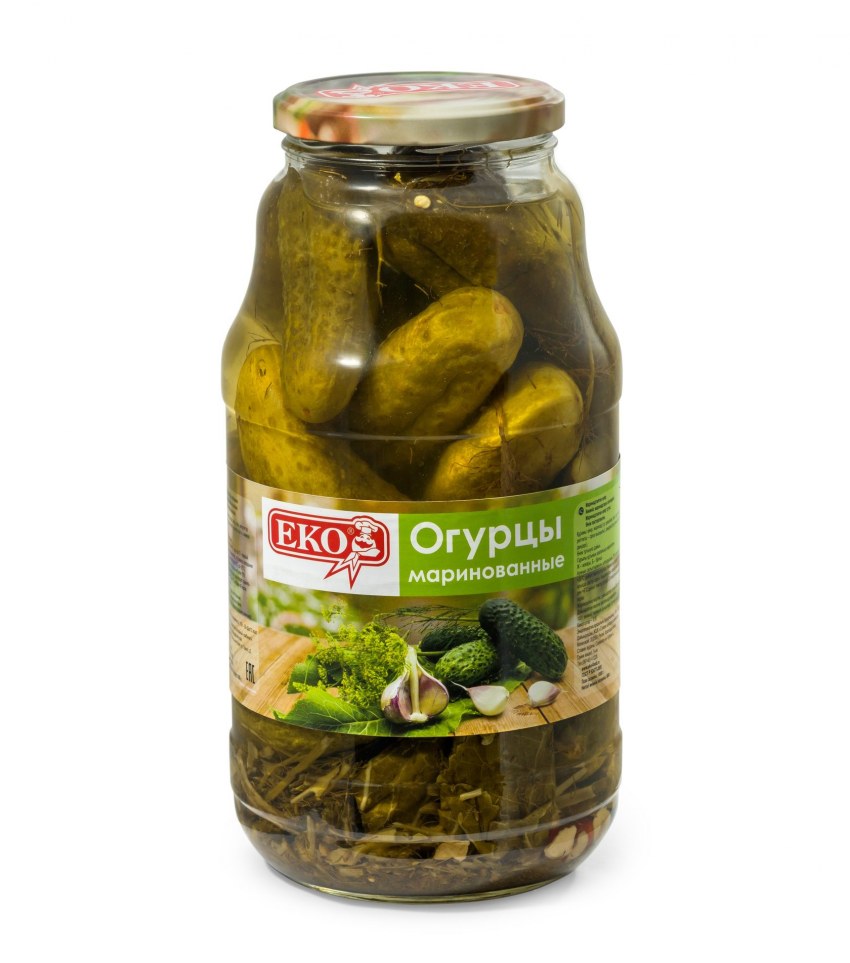 Eko огурцы маринованные 1800гр
