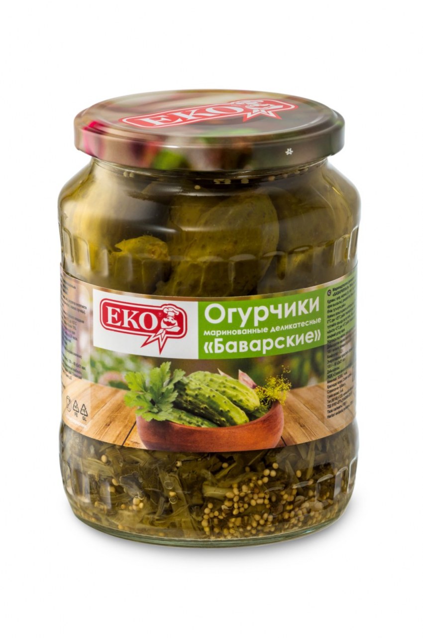 Огурцы еко Марин.Деликат.корнишоны (3-6см) 680г