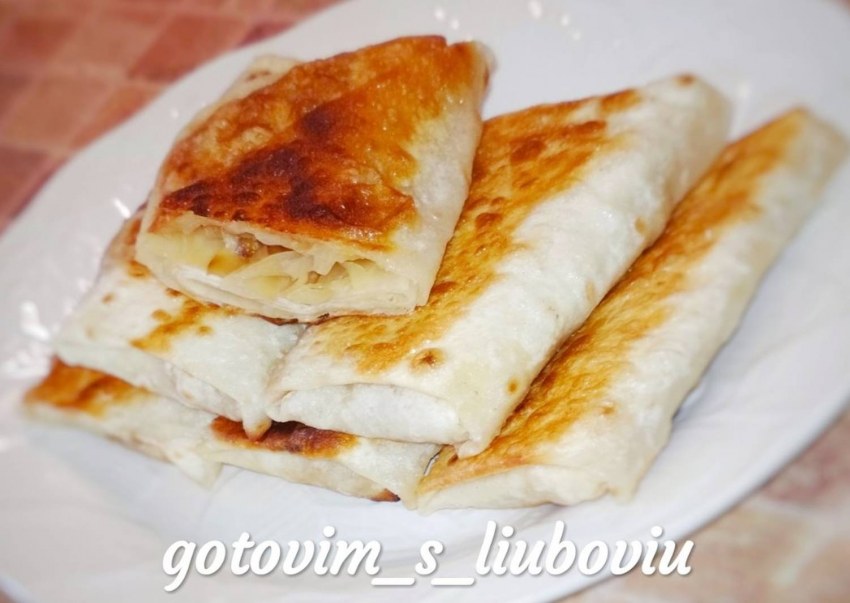 Пирожки с капустой из лаваша