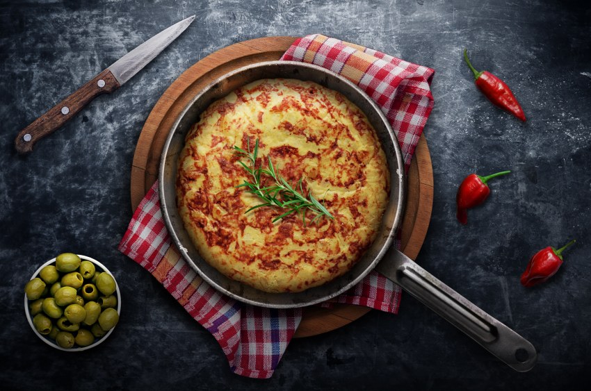 Хрустящий картофельный омлет