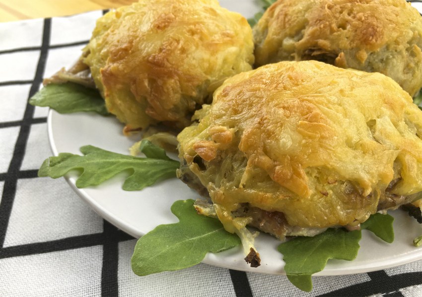 Стожки с грибами и сыром