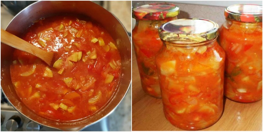 Лечо из кабачков и болгарского перца