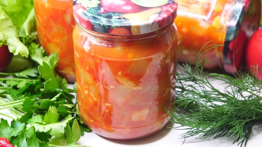 Кабачковый салат на зиму