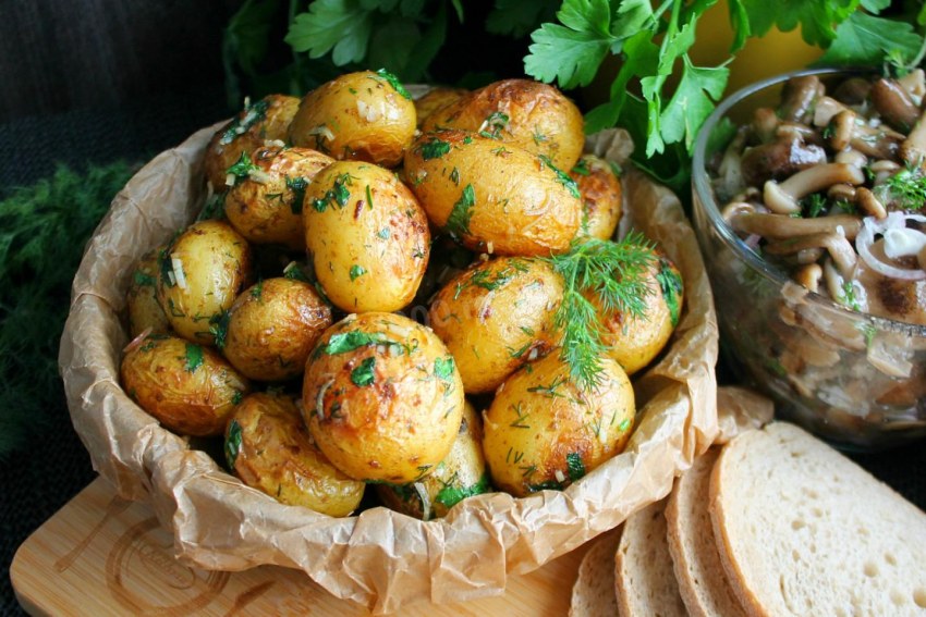 Печеная картошка