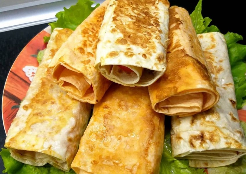 Конверты из лаваша с сыром