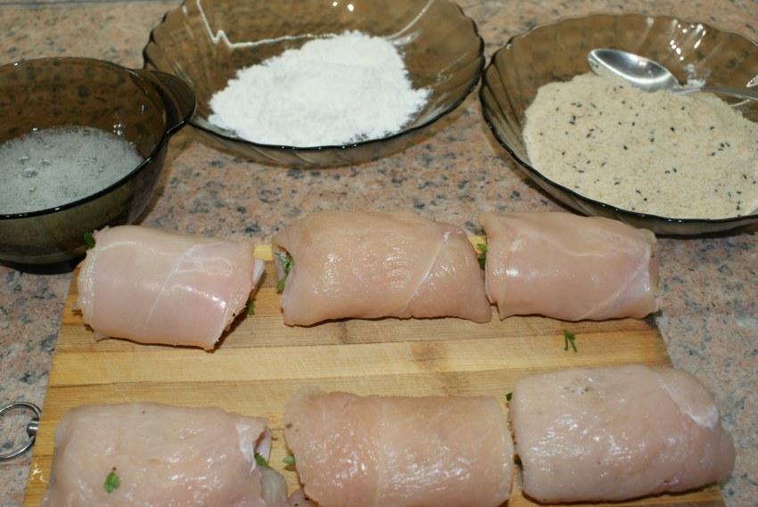 Куриный шницель кордон Блю