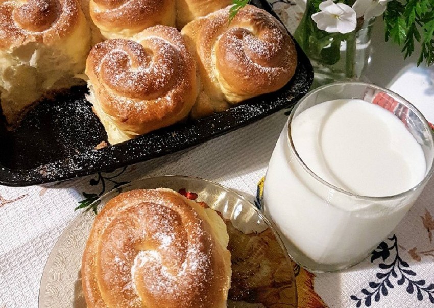 Булочки-розочки из дрожжевого теста
