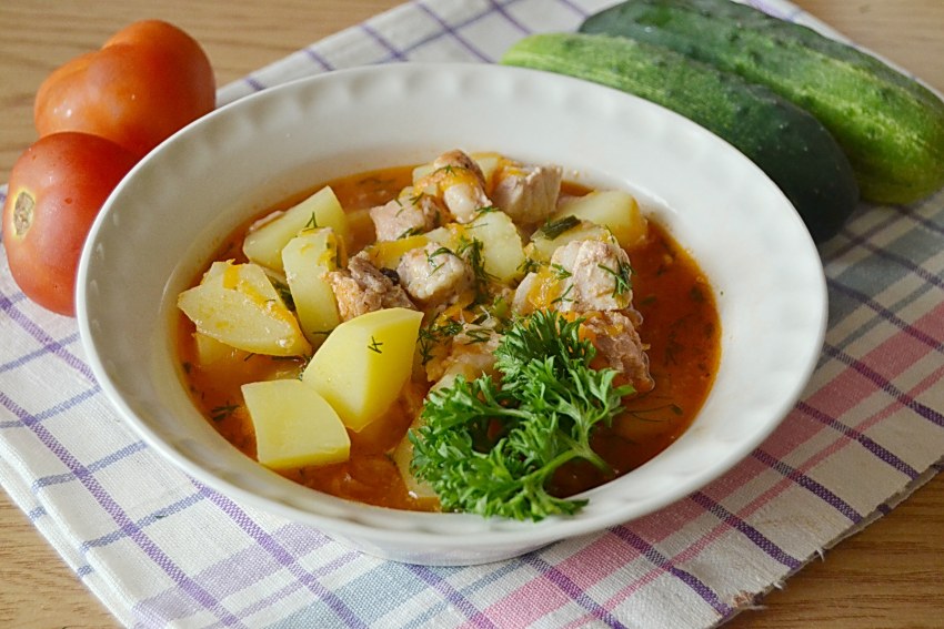 Жаркое из говядины с картошкой