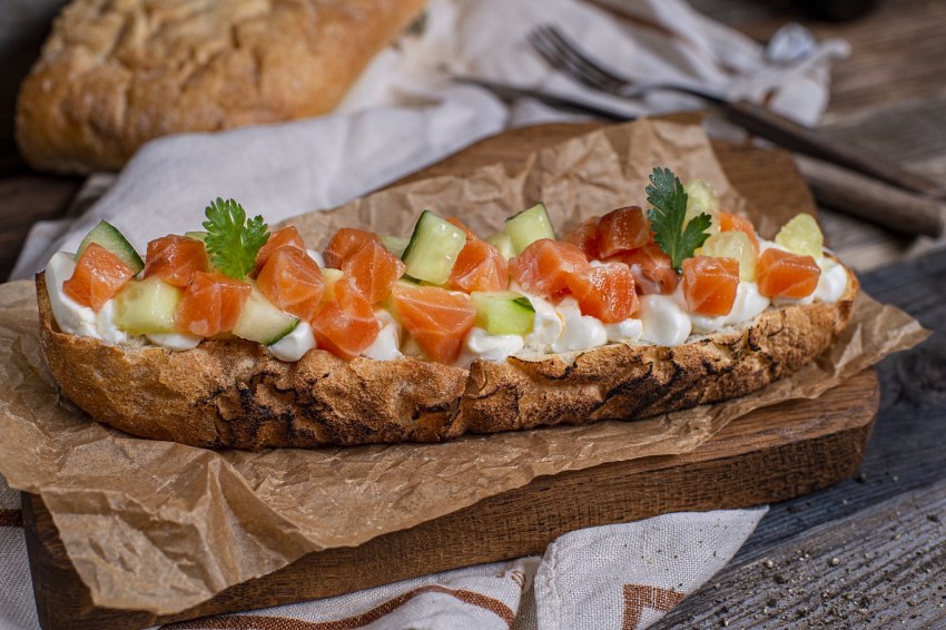 Bagle with Salmon