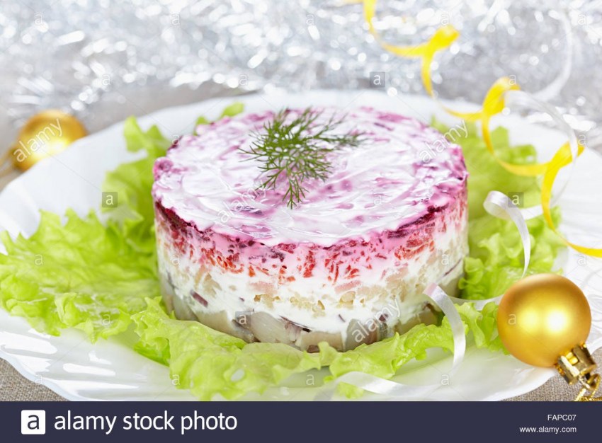 Селёдка под шубой без картошки