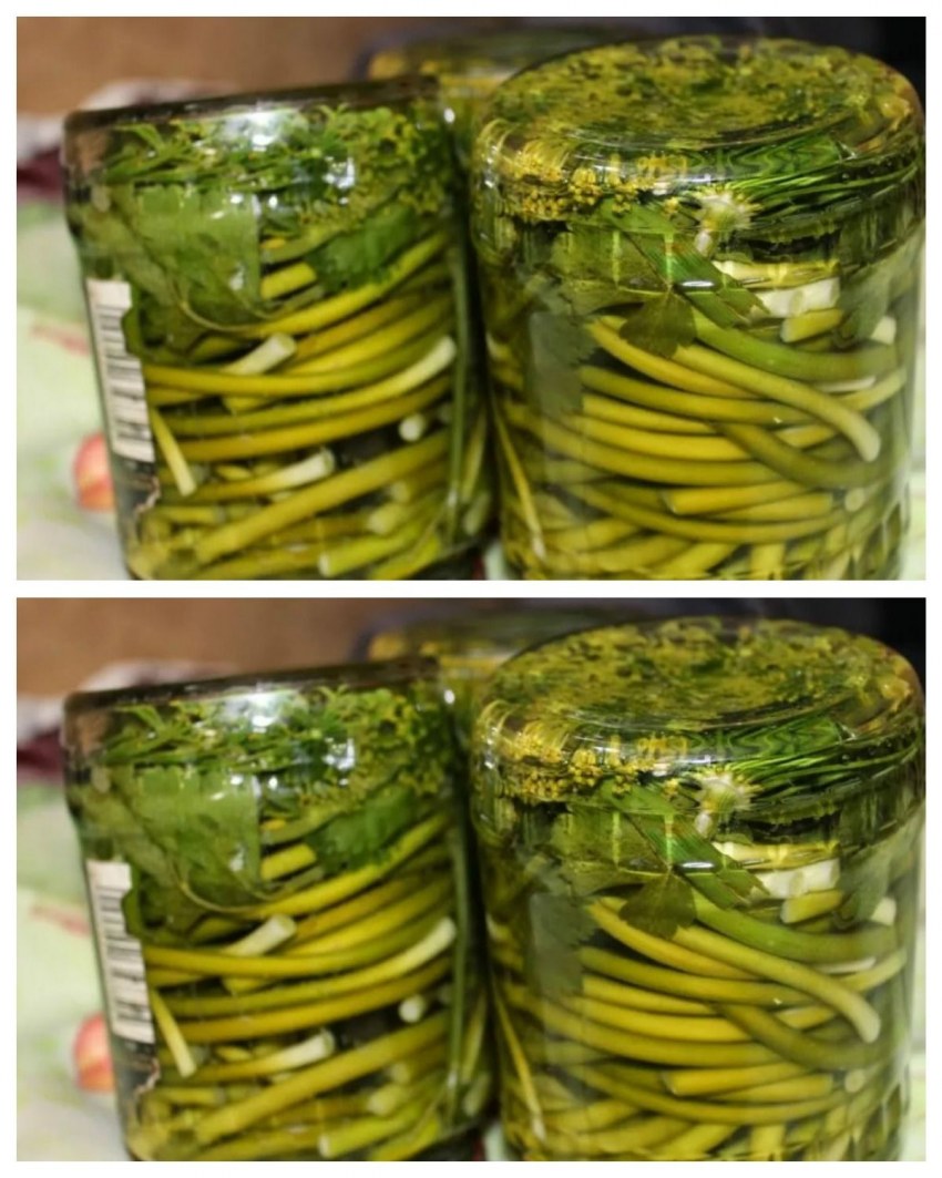 Чесночные стрелки маринованные