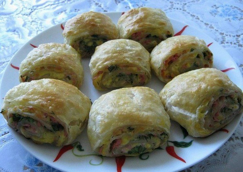 Рулет с орехами