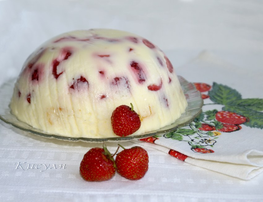 Бланманже с манго