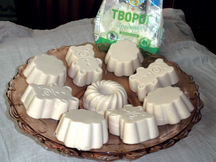 Бланманже с желе