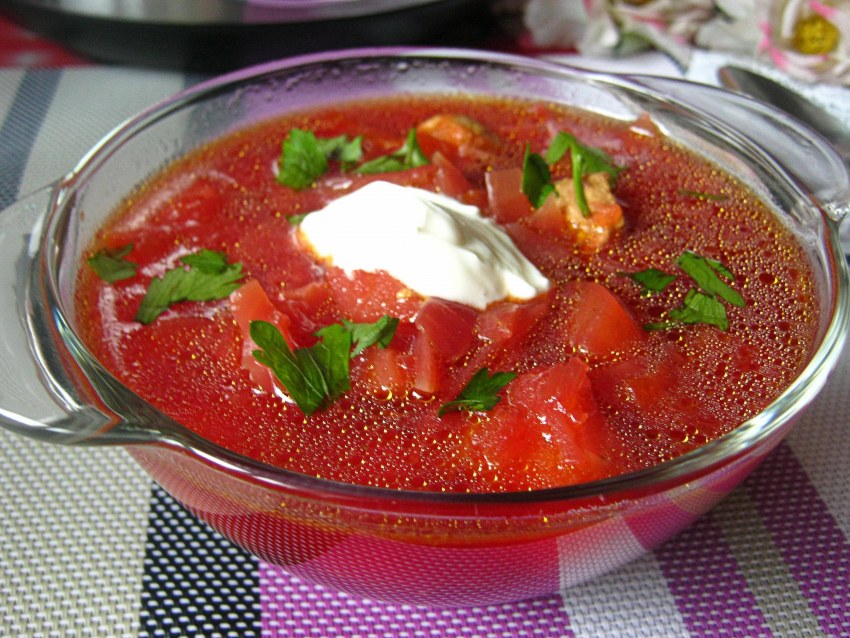 Борщ без картошки