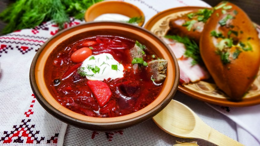 Борщ со свежей капустой