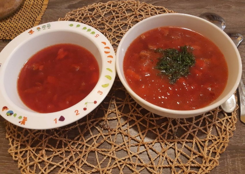 Борщ из квашеной капусты