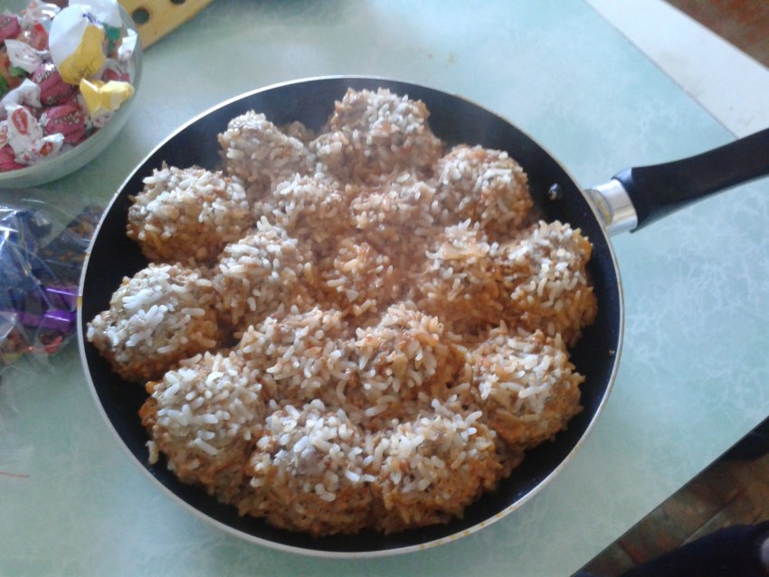 Ежики с рисом