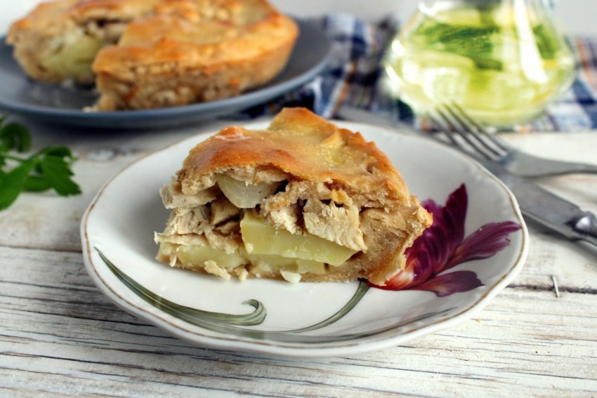 Курник из пресного теста