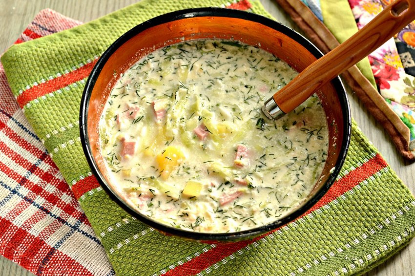 Окрошка без заправки