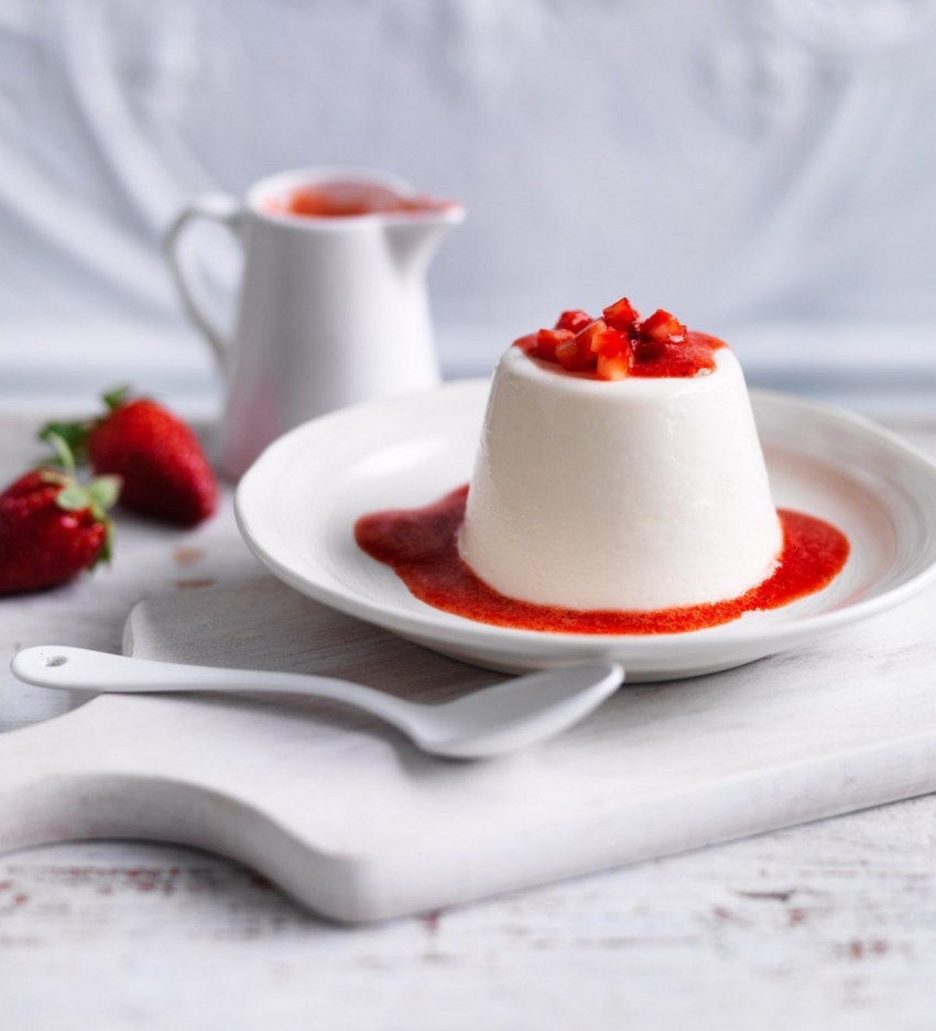 Panna Cotta с клубникой